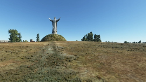 Figure of Jesus Christ the King of the Universe.  Swiebodzin 