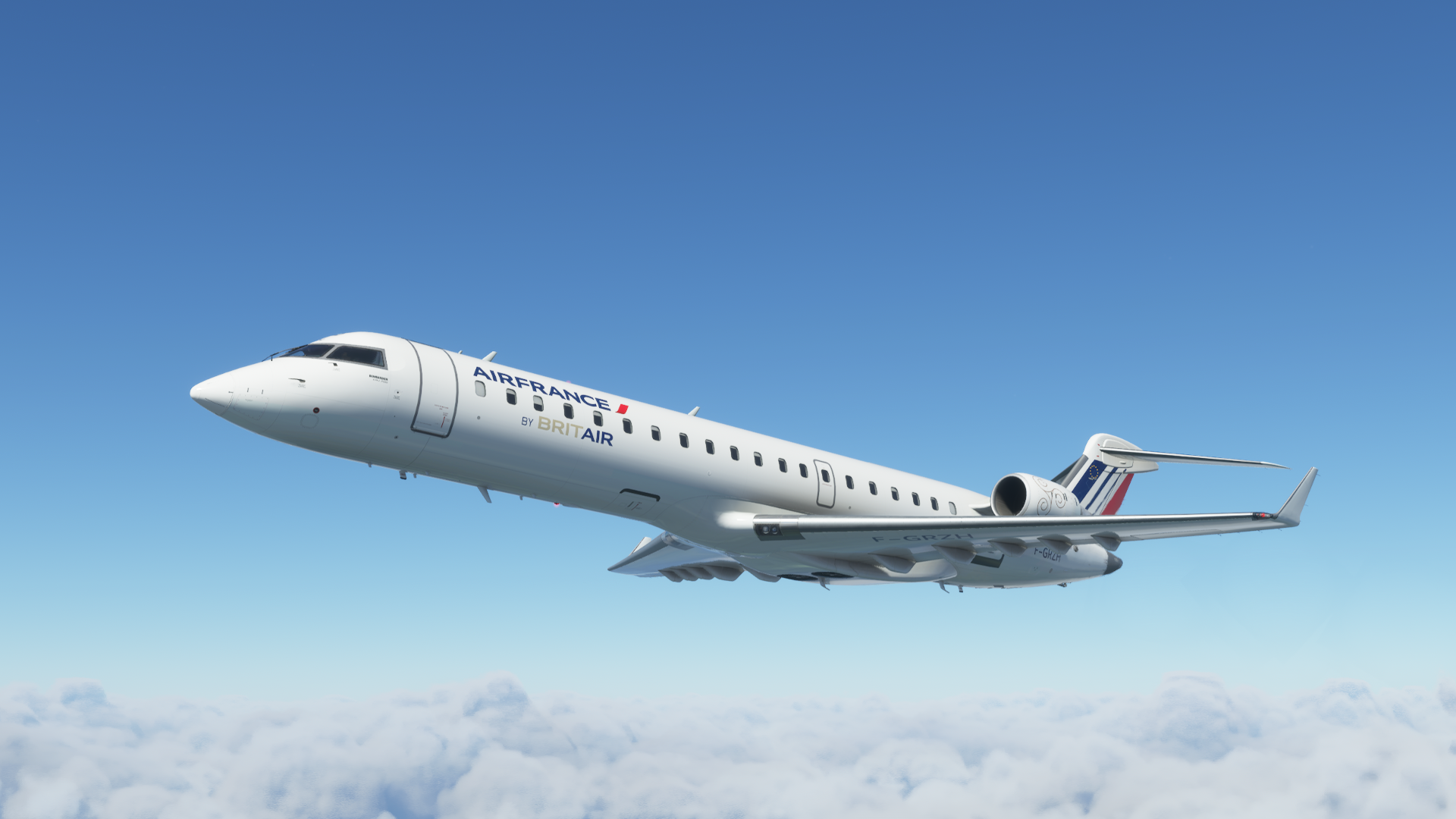 Aerosoft CRJ 700 - Air France Brit Air (F-GRZH) - Image 1