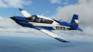 Mooney M20R Ovation - NEW Jagged style [8k] - 2 Versions (Blue / Red) thumbnail 1