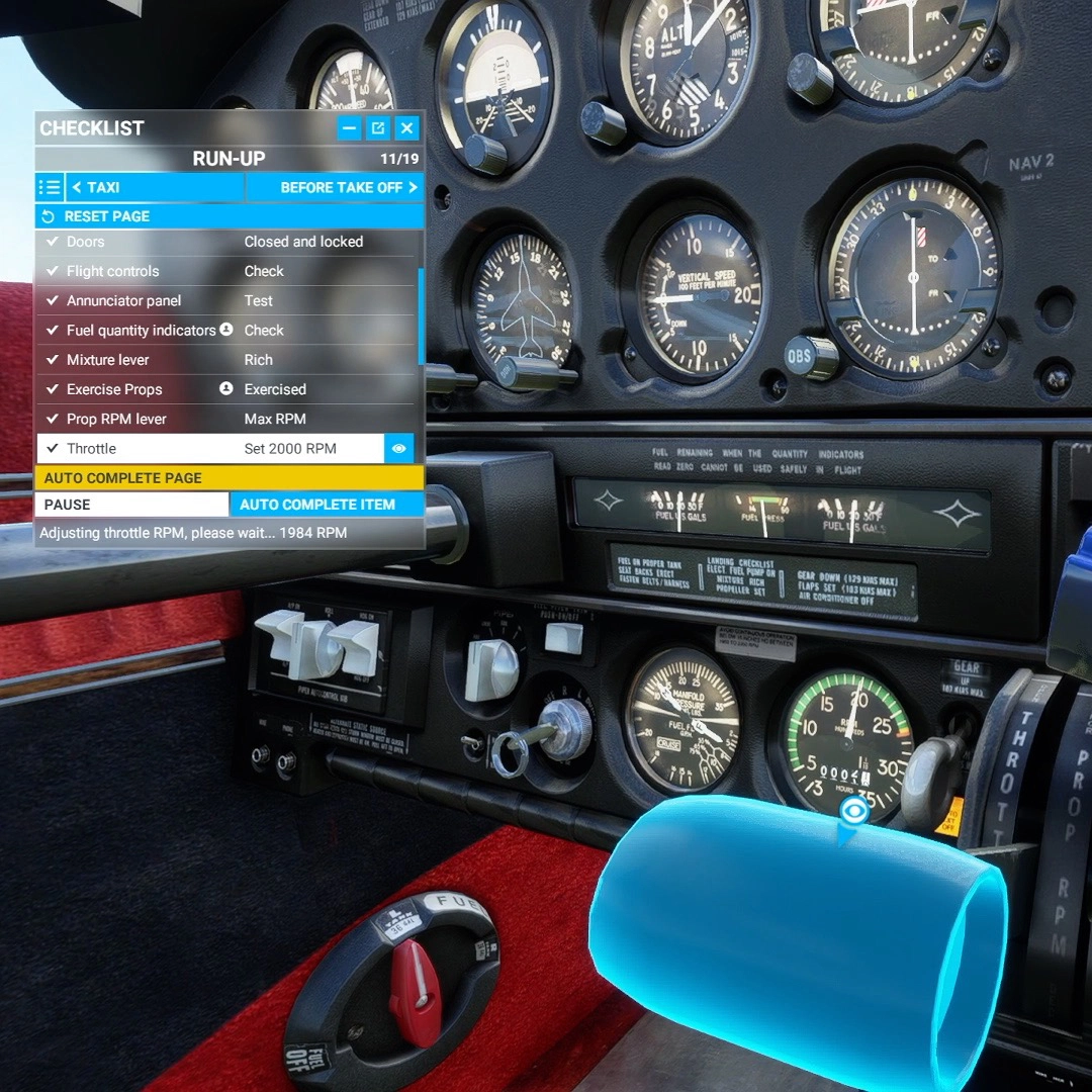 JustFlight Piper Arrow III In-Game Checklists - Image 1