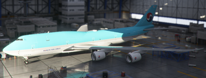 Boeing 747-8F Korean Air Cargo (4k) - no logo mirroring thumbnail 3