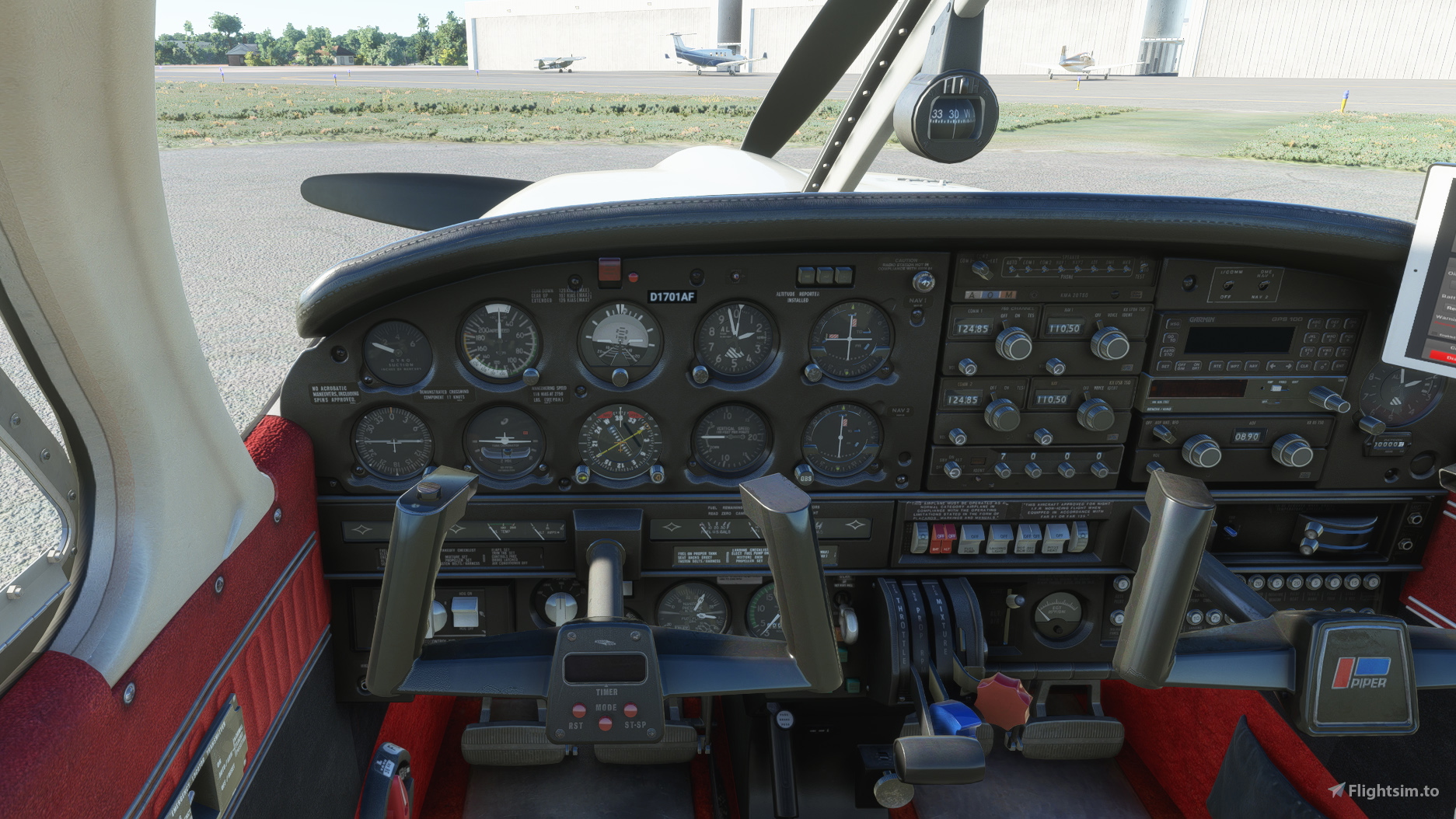 Just Flight Piper PA28R Arrow III - Clean Interior - Image 1