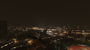 Kai Tak (VHHX) rainstorm night - all airliner landing challenge - SU7 ready thumbnail 7
