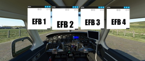 JDs EBAG/Electronic Flight Bag x 4 Mod (Four Ingame EFBs/EBAG) thumbnail 4