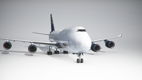 Boeing 747-8F Atlas Air (4k) - no logo mirroring