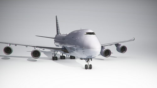  Boeing 747-8F Qatar Cargo (4k) - no logo mirroring