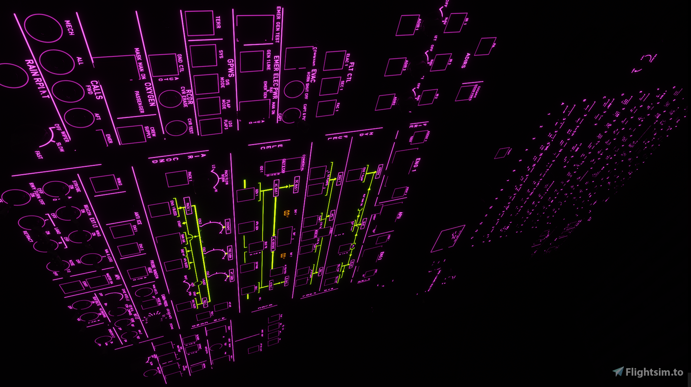 A330 (Pink Cockpit Lighting) for Microsoft Flight Simulator | MSFS