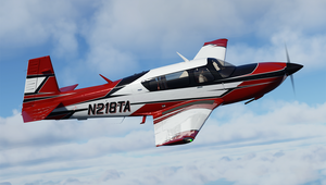 Mooney M20R Ovation - NEW Jagged style [8k] - 2 Versions (Blue / Red) thumbnail 2