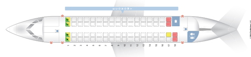 ATR 72 600 Cabin Layout for SLC Economy Class