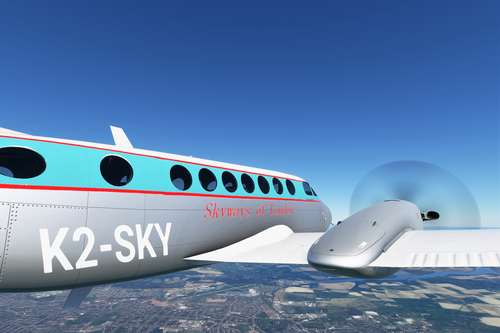 Beechcraft King Air 350i Skyways of London (1950s livery)