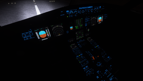 A320NX FBW (Black Cockpit / Blue Lighting)