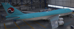 Boeing 747-8F Korean Air Cargo (4k) - no logo mirroring thumbnail 6