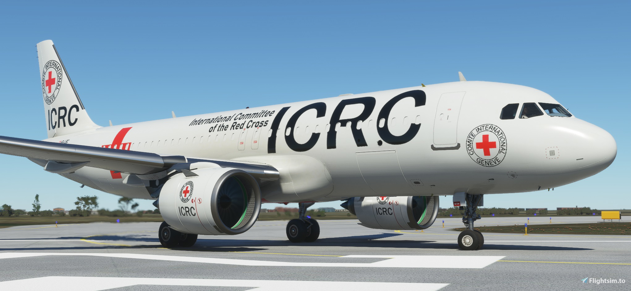 Asobo_A320_NEO Red Cross (ICRC) - Aircraft Liveries for MSFS