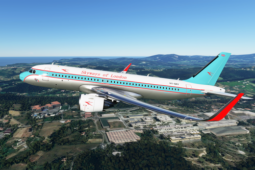Airbus A320 Neo Skyways of London (1950's livery)