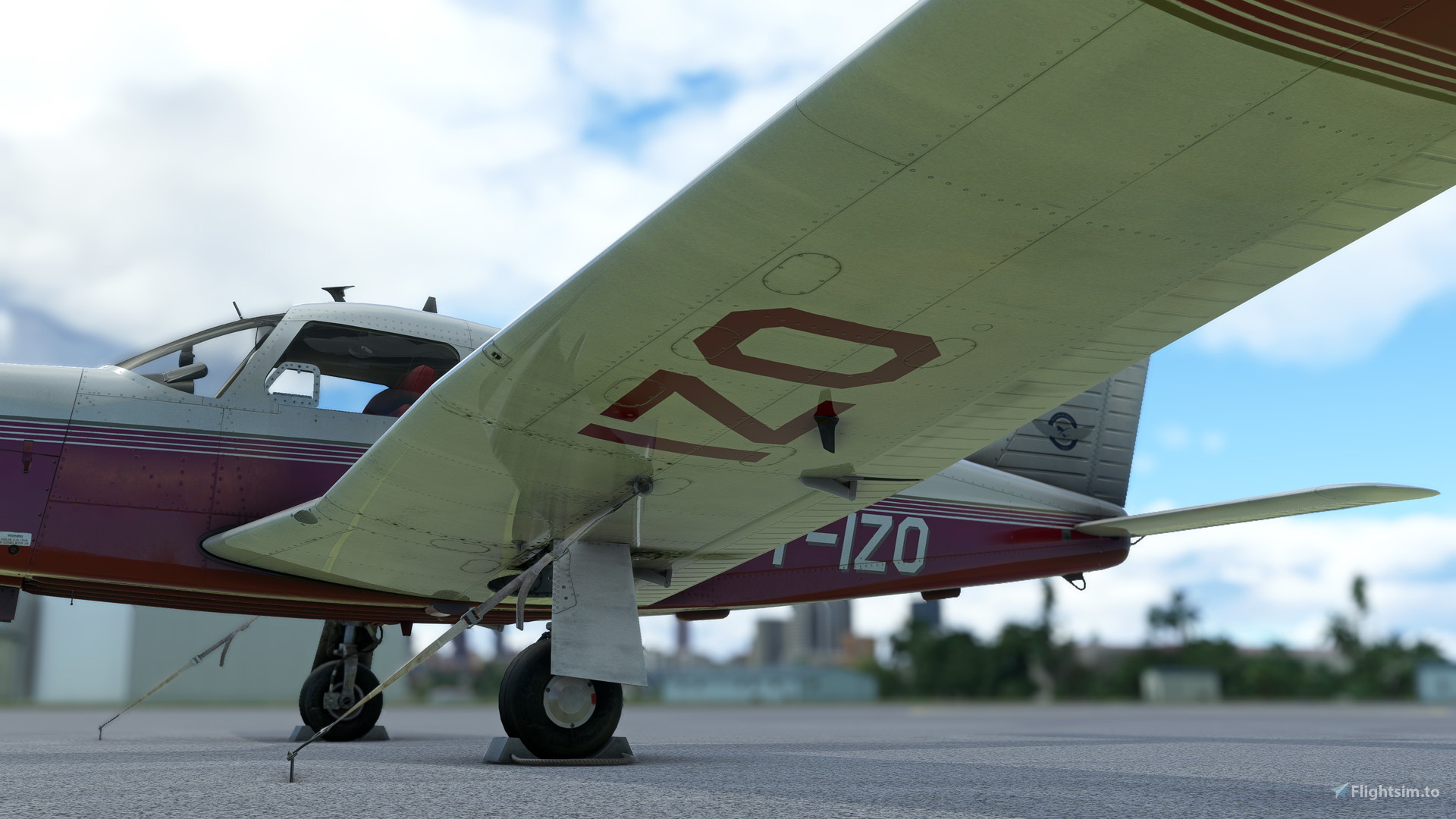 JF PA-28R Arrow III - Aeroclube de São Paulo - PT-IZO 4K Livery [Fictional]  for Microsoft Flight Simulator | MSFS