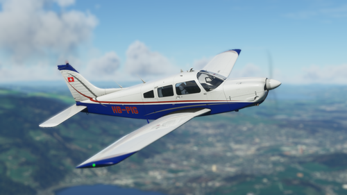 JustFlight PA28R Arrow III - HB-PIG New Livery