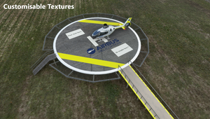 Helipads pack | 4 shapes | PBR textures | fully customisable thumbnail 7