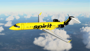 Spirit Airlines (Black Tail) [8K] - Aerosoft CRJ-700 thumbnail 3