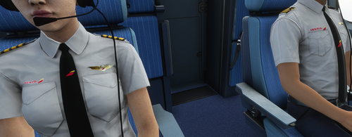 iberian airline male / female pilot shirt mod