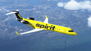 Spirit Airlines (Black Tail) [8K] - Aerosoft CRJ-700 thumbnail 4