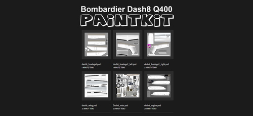 Bombardier Dash8-Q400 PaintKit