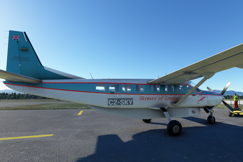 Cessna 208B Skyways of London (modified 1950's retro)