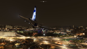 Kai Tak (VHHX) rainstorm night - all airliner landing challenge - SU7 ready thumbnail 10