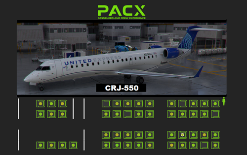 CRJ-550 Cabin Layout for PACX