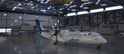 ATR 72-600 GARUDA INDONESIA Livery | 4K