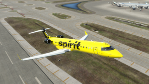 Spirit Airlines (Black Tail) [8K] - Aerosoft CRJ-700 thumbnail 2