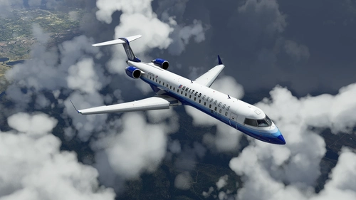 Aerosoft CRJ-700 United Express "Blue Tulip" Skywest