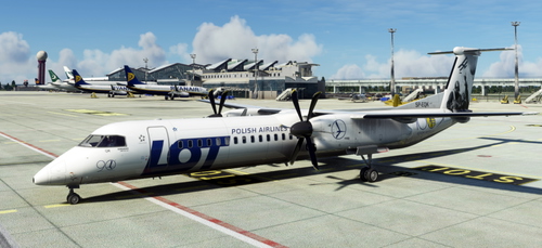 Dash8-Q400 "LOT" - Polish Aero Club special livery