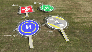 Helipads pack | 4 shapes | PBR textures | fully customisable thumbnail 2