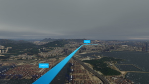 Kai Tak (VHHX) rainstorm night - all airliner landing challenge - SU7 ready thumbnail 9