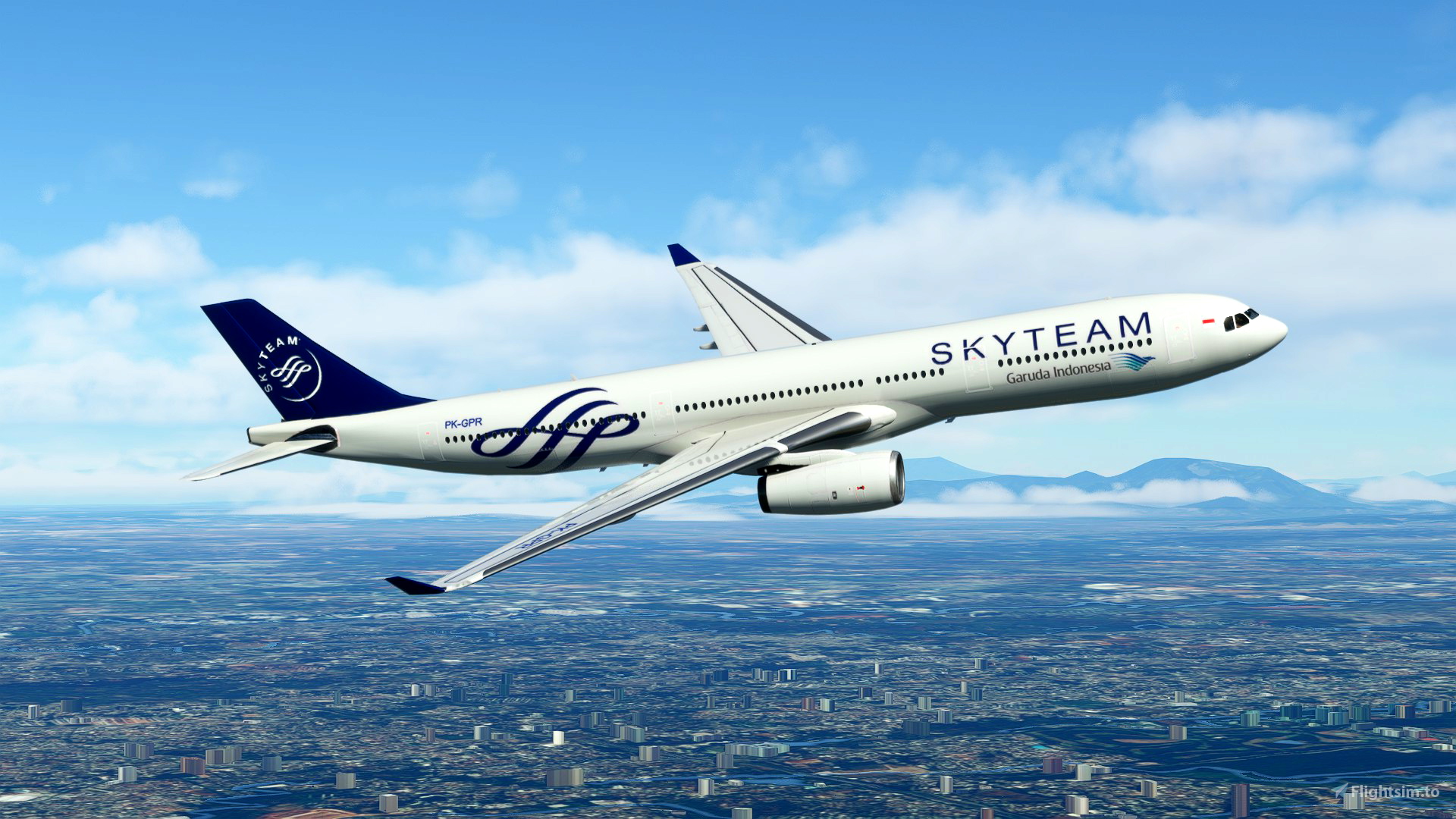 8k Garuda Indonesia Skyteam Livery A330 300 Microsoft Flight Simulator