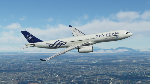 [8K] Garuda Indonesia SkyTeam Livery A330-300
