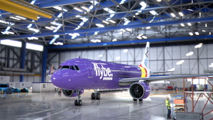 FBW A32NX - Airbus A320neo Flybe (Purple Livery) - 8K thumbnail 3