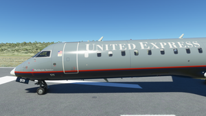 Aerosoft CRJ-700 United Express Battleship Grey N511MJ thumbnail 2