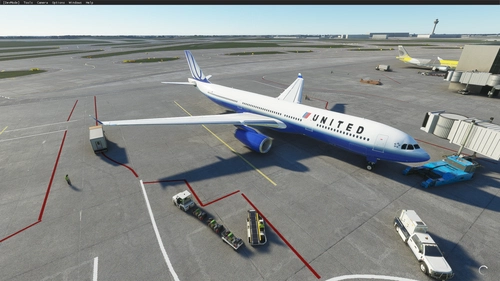 A330 United Airlines Blue Tulip 