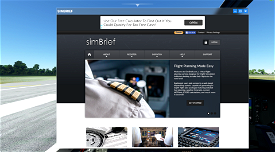 Simbrief In-Game panel WIP Microsoft Flight Simulator