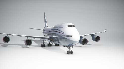  Boeing 747-8 BBJ Qatar Amiri (4k) Version 1.1