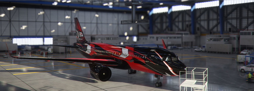 [A32NX] FBW A320 Black N Red Livery