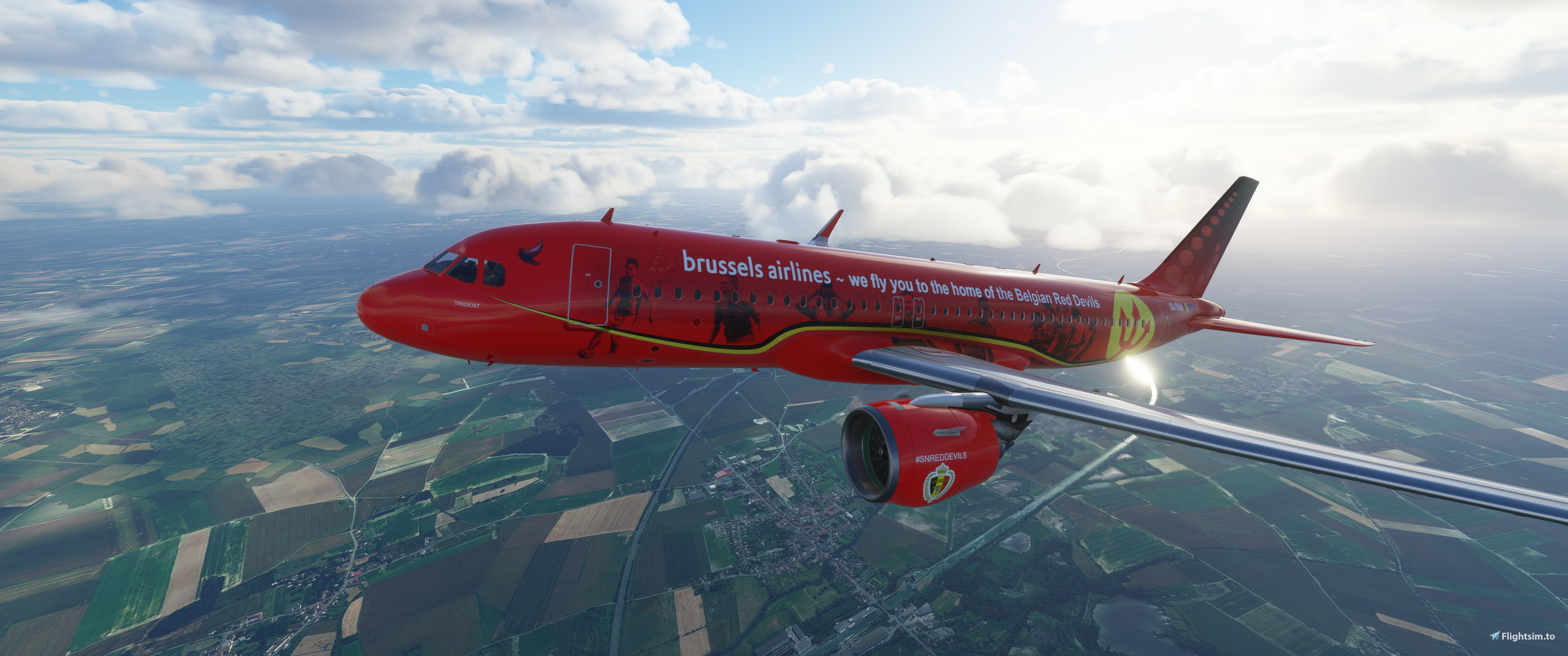 [A32NX] A320 Neo Brussels Airlines - SN Trident | 8k - Image 1