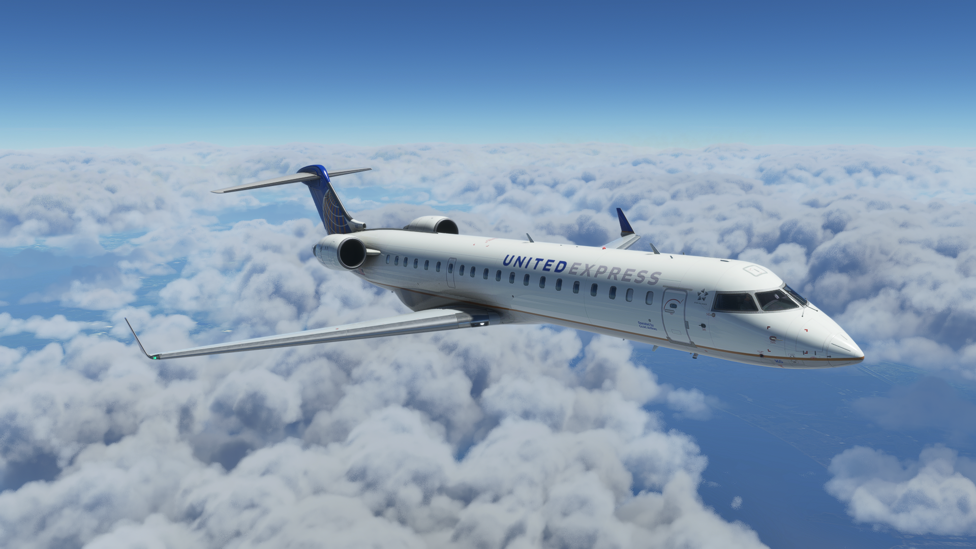 Aerosoft CRJ-700 United Express Merger N165GJ - Image 1