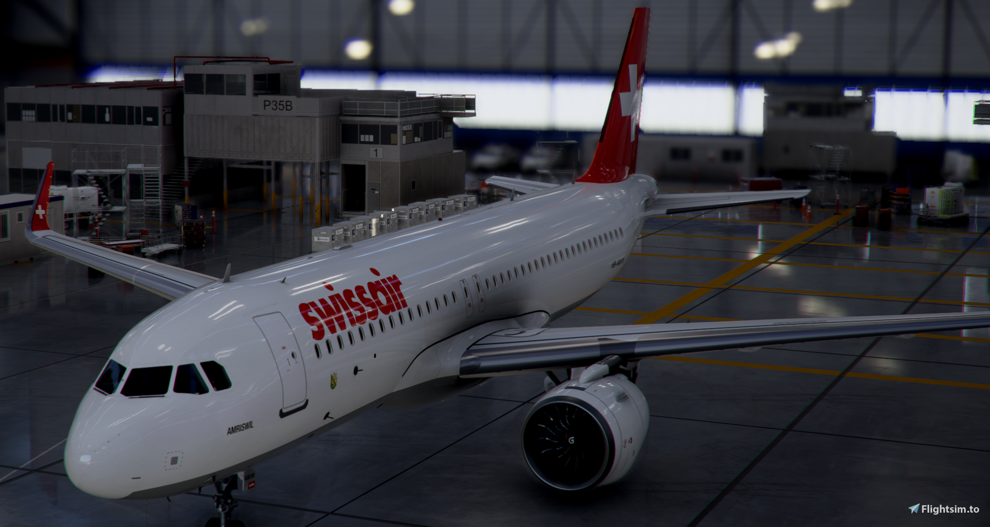 Livery  Airbus A320neo SWISSAIR HB-AMW / 8k - Image 1