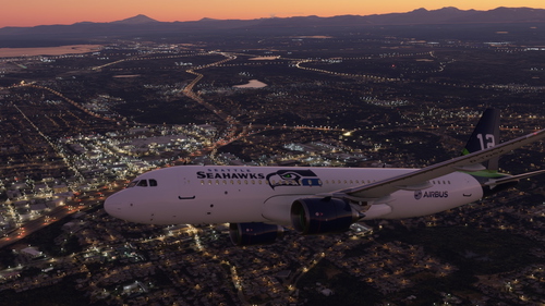 [A32NX] FlyByWire A320neo Seattle Seahawks Fan Livery