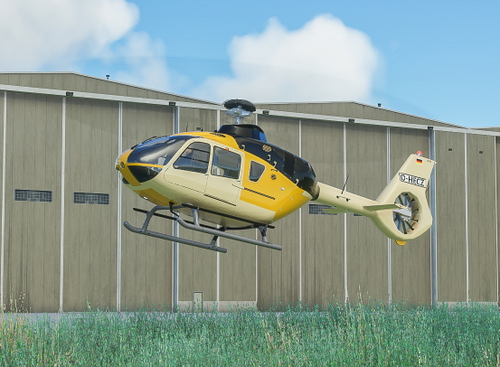 Airbus H135 - Test flight paint scheme / primer colors. 