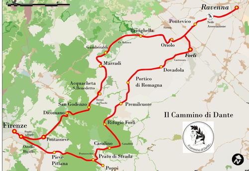 Dante's Way Hike (LIRQ-LIDR-LIRQ)