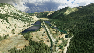 Castle Lakes airstrip, Colorado, USA (CD32) thumbnail 3