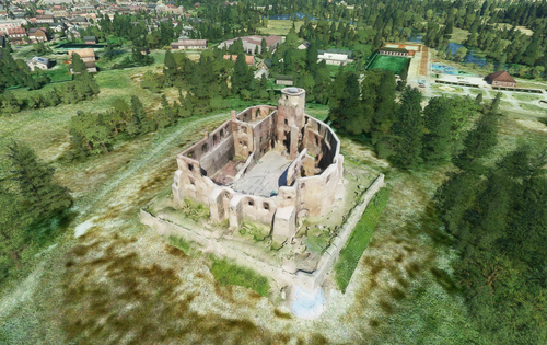 Poland Castle ruins in Siewierz